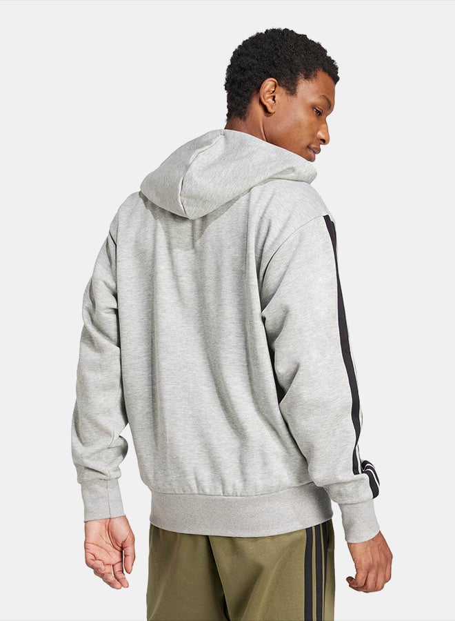 Adidas Essentials 3-Stripes Fleece Hoodie - Image 2